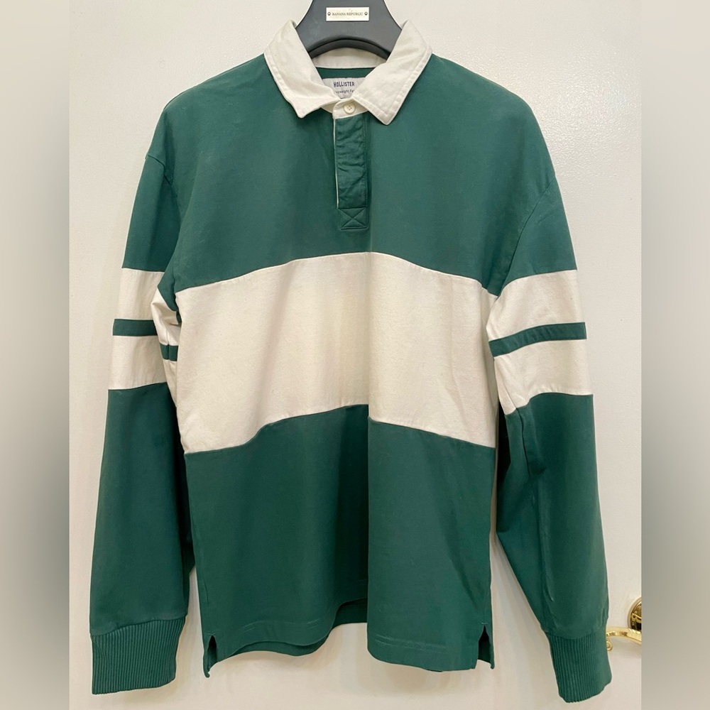 Hollister heavy weight Rugby Polo shirt (medium)